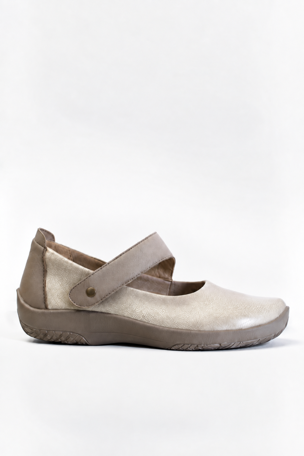 Cosmo Agatha - Lytech Asymmetric Strap Mary Jane - Taupe