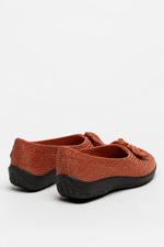 Lyla Sport - Knit Bow-Detail Flat - Brick