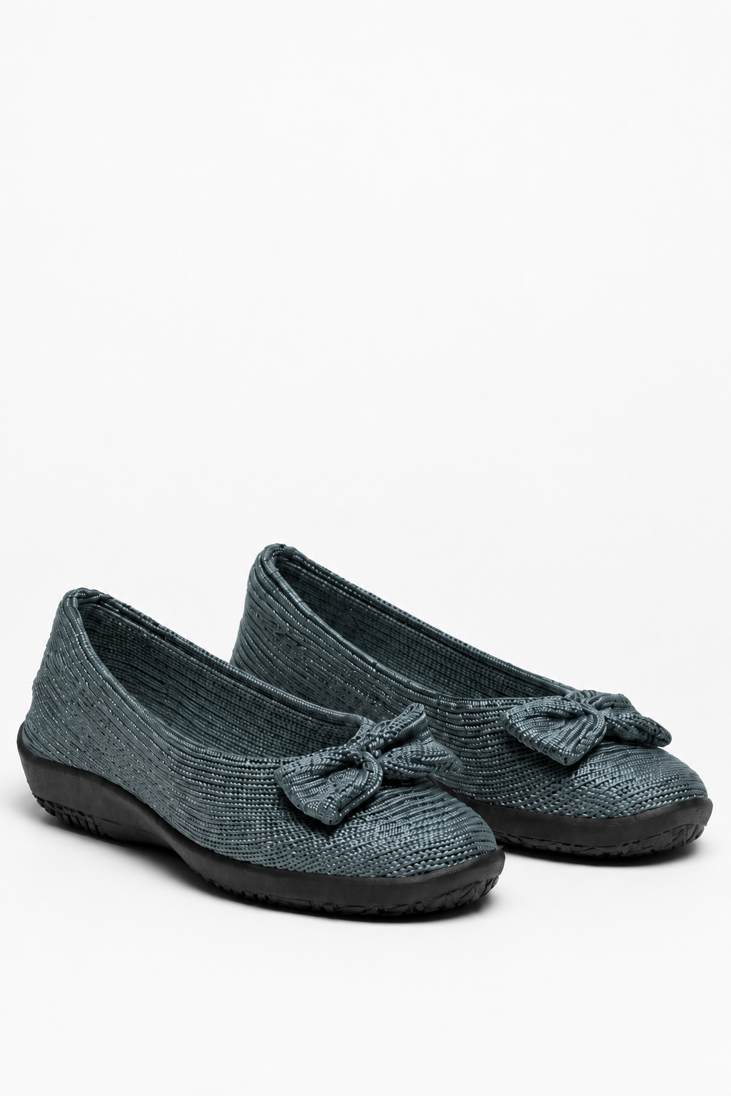 Lyla Sport - Knit Bow-Detail Flat - Titanium