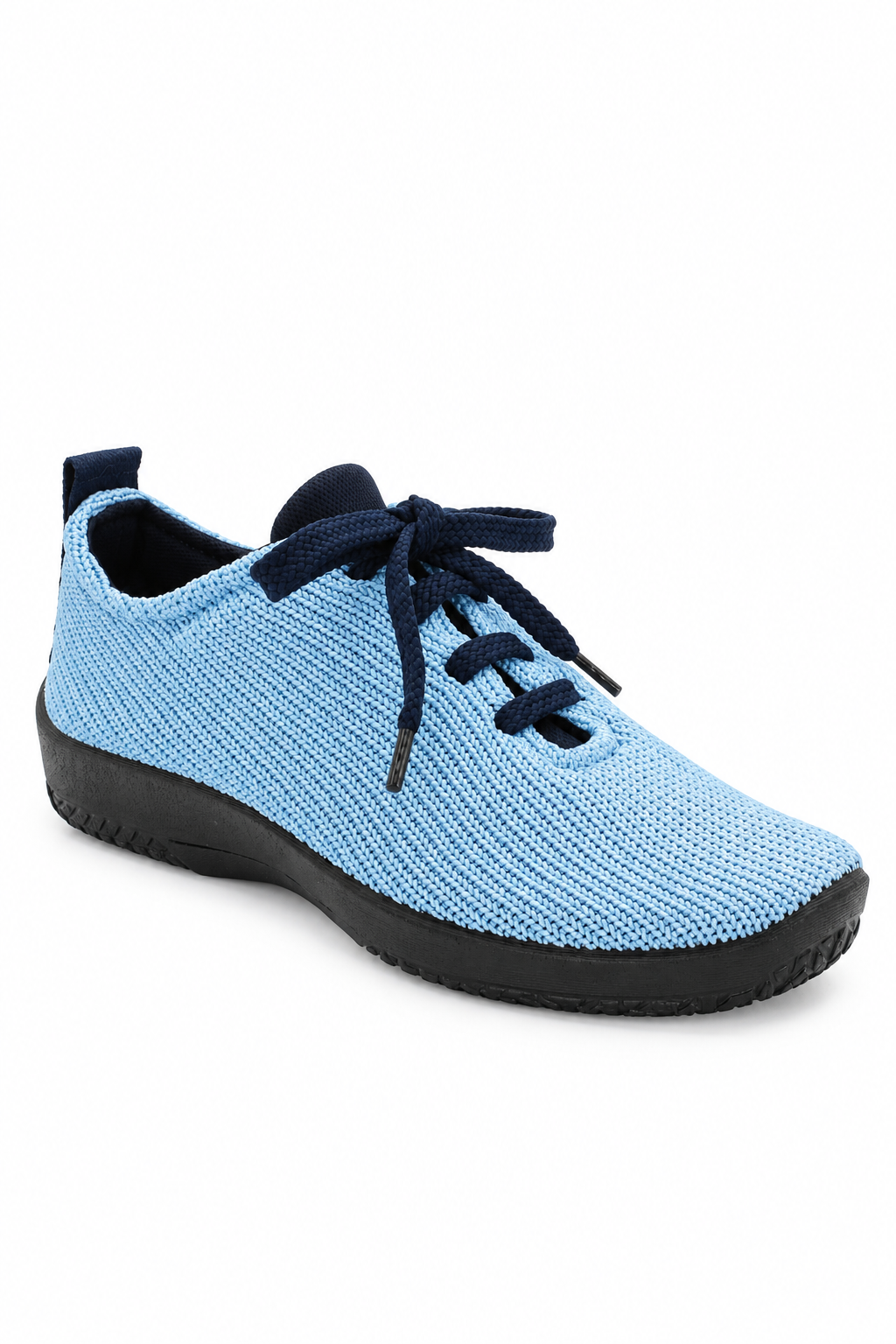 LS - Knit Lace-Up Sneaker - Sky Blue
