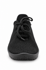 LS - Knit Lace-Up Sneaker - Black