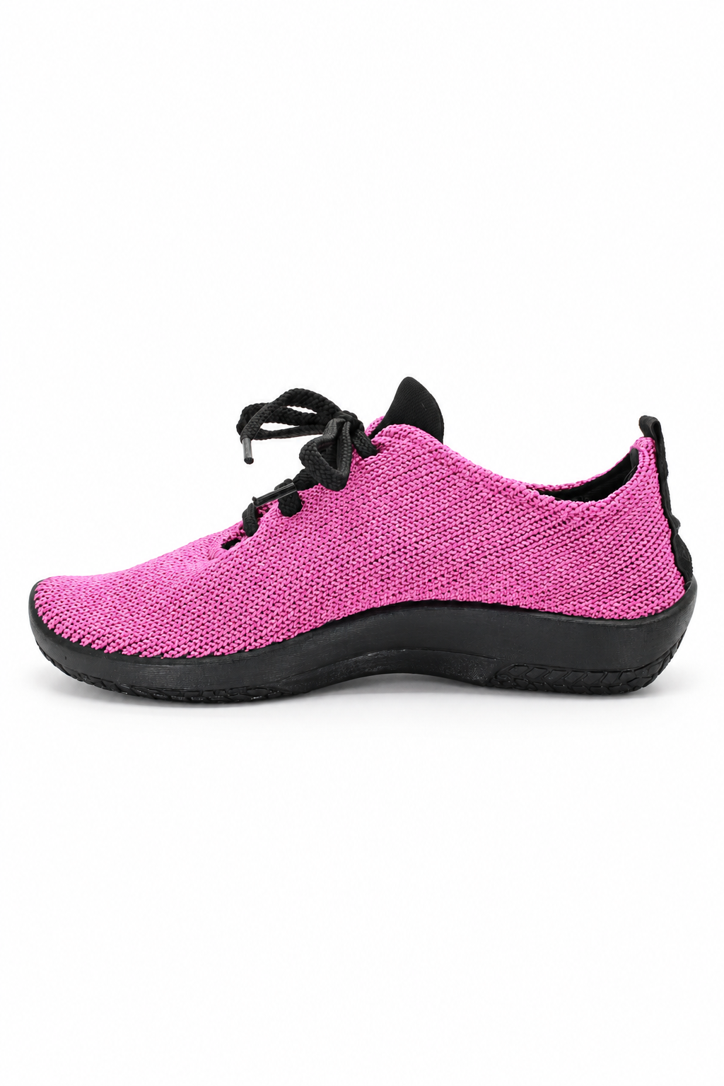 LS - Knit Lace-Up Sneaker - Fuchsia