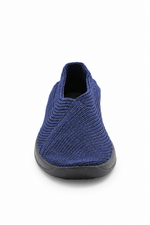 Mailu - Ribbed Knit Comfort Flat - Navy