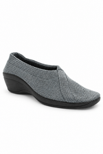 Mailu - Ribbed Knit Comfort Flat - Titanium