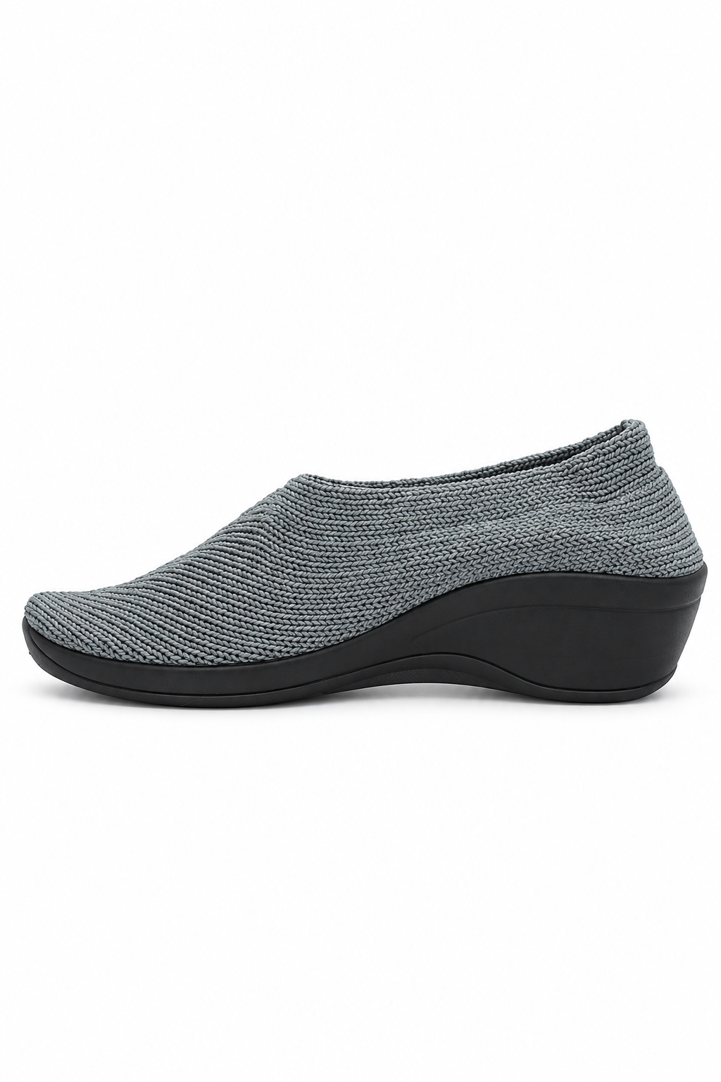 Mailu - Ribbed Knit Comfort Flat - Titanium