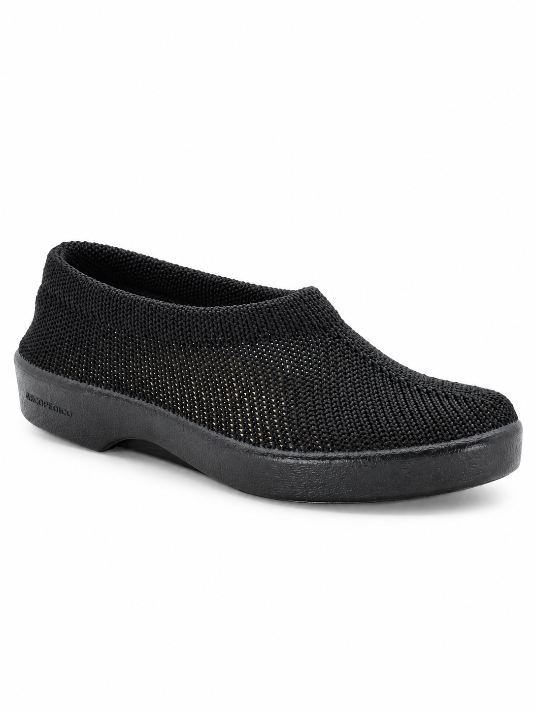 Sec V - Knit Slip-On Comfort Flat - Black