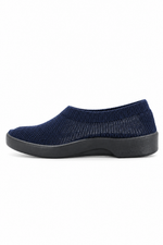 Sec V - Knit Slip-On Comfort Flat - Navy
