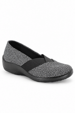Acadia Seashell - Printed Lytech Slip-On - Black