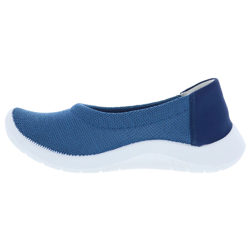 Thetis - Knit Slip-On Ballerina - Blue