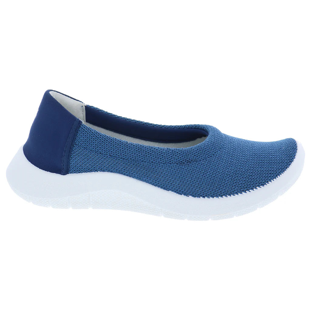 Thetis - Knit Slip-On Ballerina - Blue
