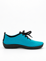 LS - Knit Lace-Up Sneaker - Turquoise