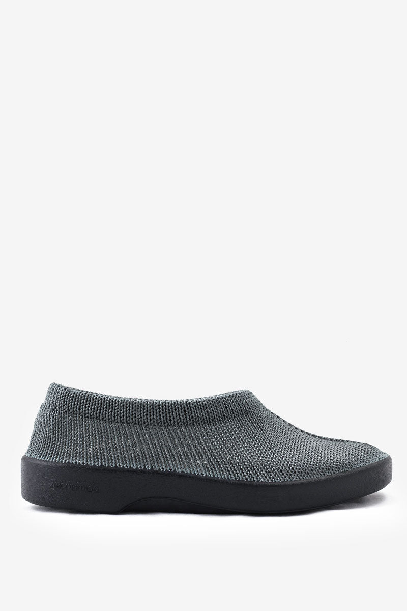 Sec V - Knit Slip-On Comfort Flat - Titanium