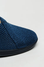 Mailu - Ribbed Knit Comfort Flat - Denim