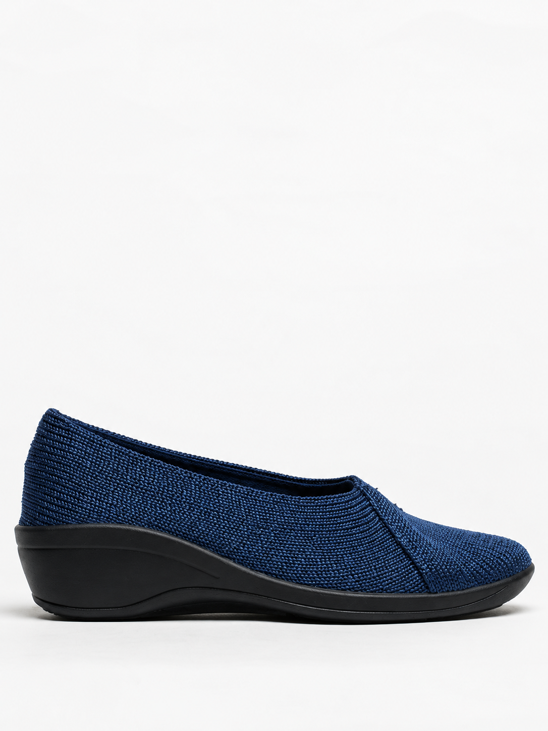 Mailu - Ribbed Knit Comfort Flat - Denim
