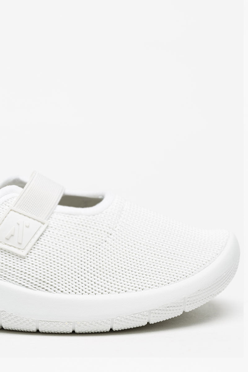 Cibele - Recycled Knit Mary Jane - White