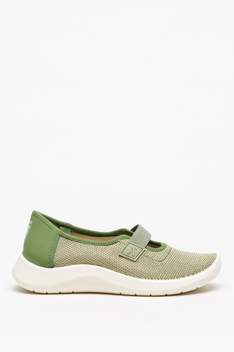Cibele - Recycled Knit Mary Jane - Green Earth
