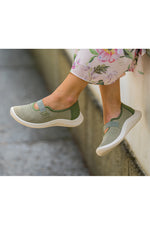 Cibele - Recycled Knit Mary Jane - Green Earth