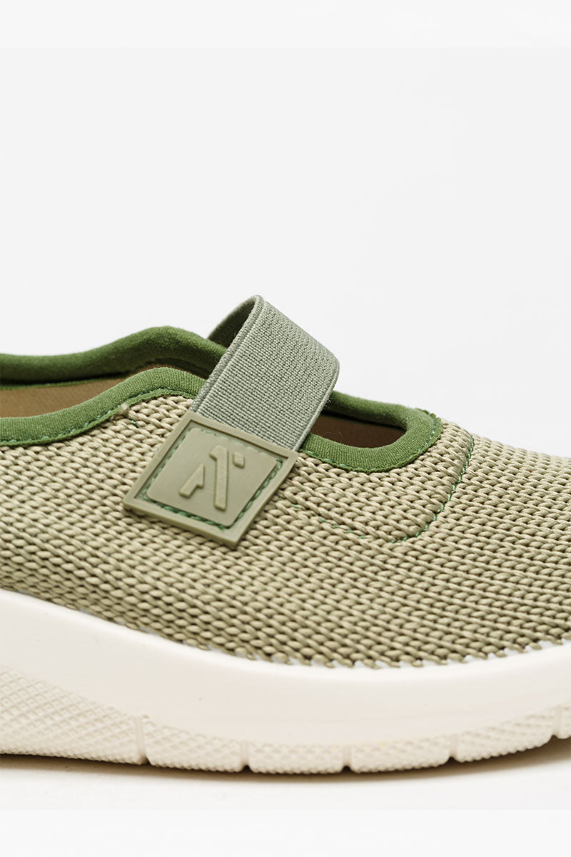 Cibele - Recycled Knit Mary Jane - Green Earth