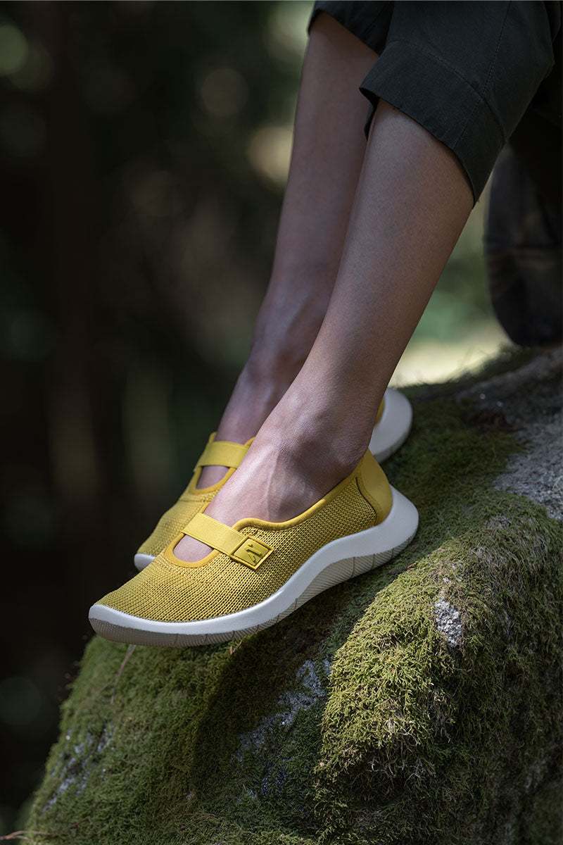 Cibele - Recycled Knit Mary Jane - Mustard