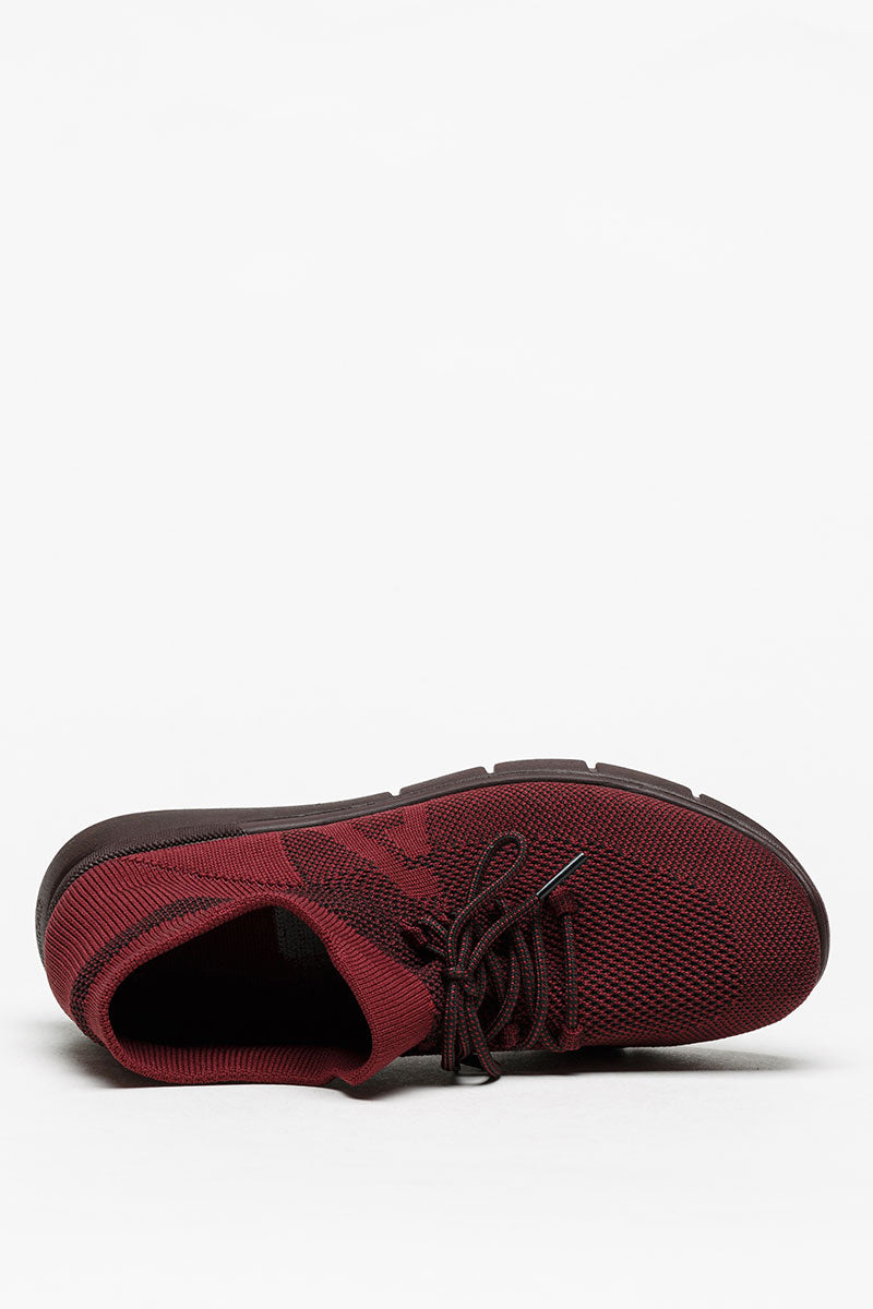 Physis - Water-Resistant Knit High-Top - Bordeaux