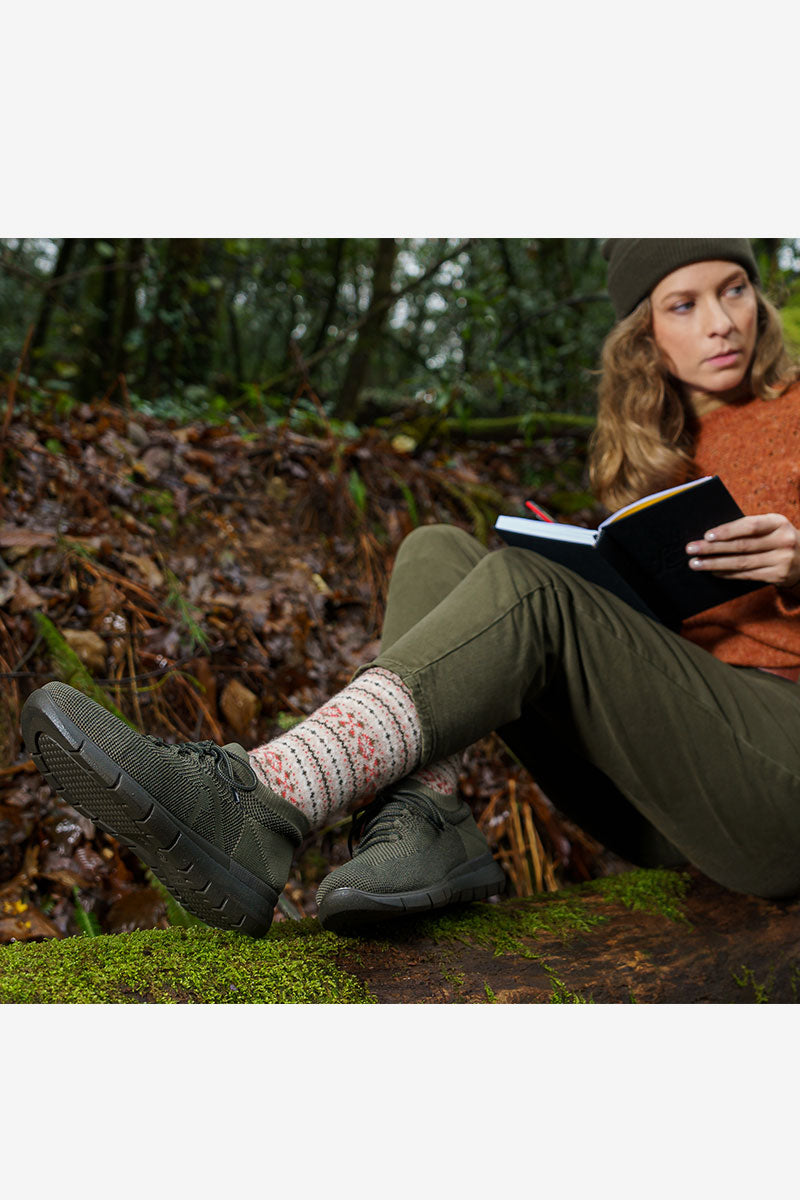 Physis - Water-Resistant Knit High-Top - Khaki
