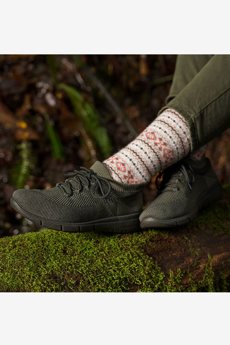 Physis - Water-Resistant Knit High-Top - Khaki