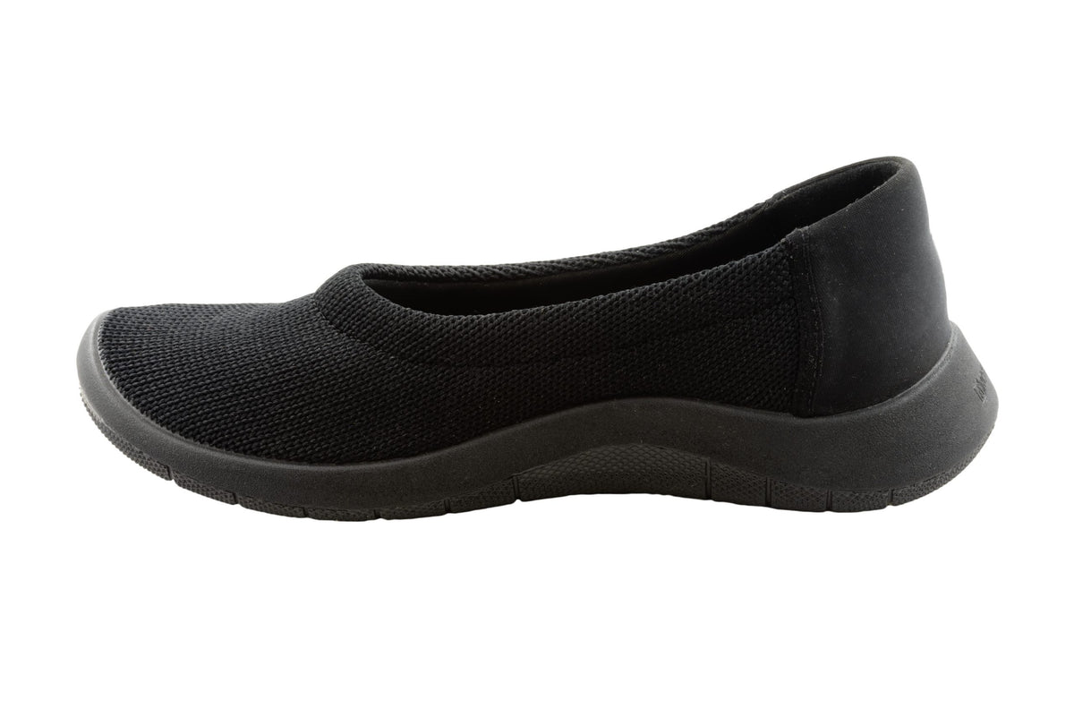 Thetis - Knit Slip-On Ballerina - Black