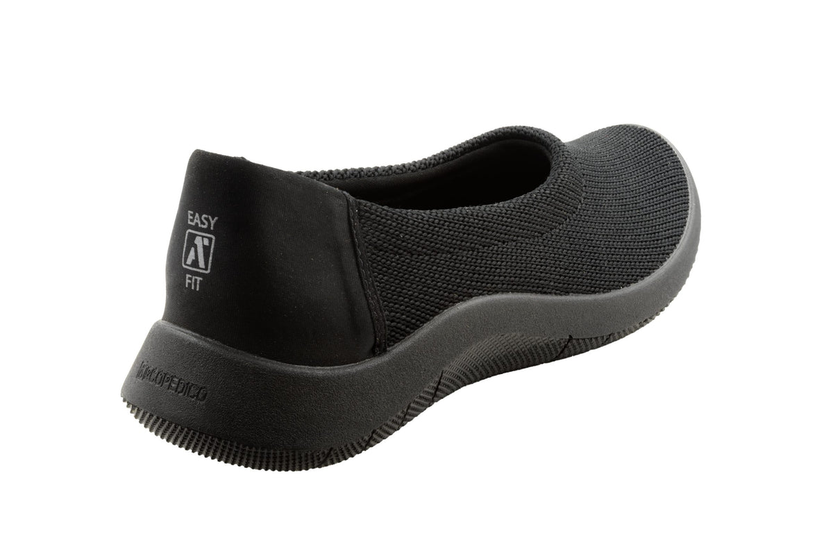 Thetis - Knit Slip-On Ballerina - Black