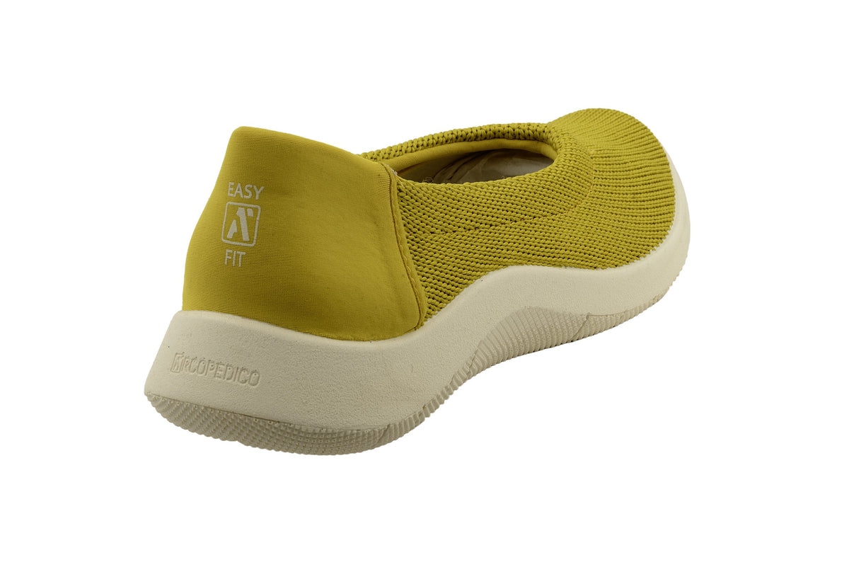Thetis - Knit Slip-On Ballerina - Mustard