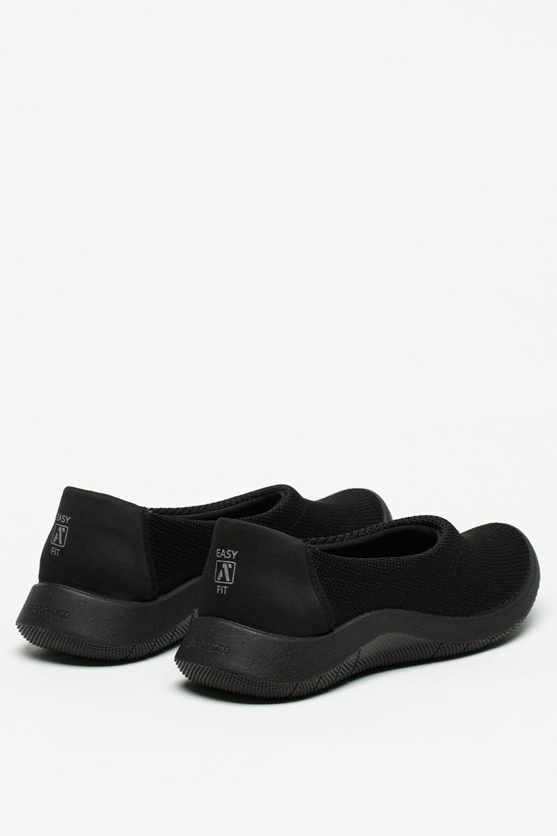 Thetis - Knit Slip-On Ballerina - Black