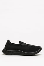 Ocean - Eco Knit Lace-Up Sneaker - Black