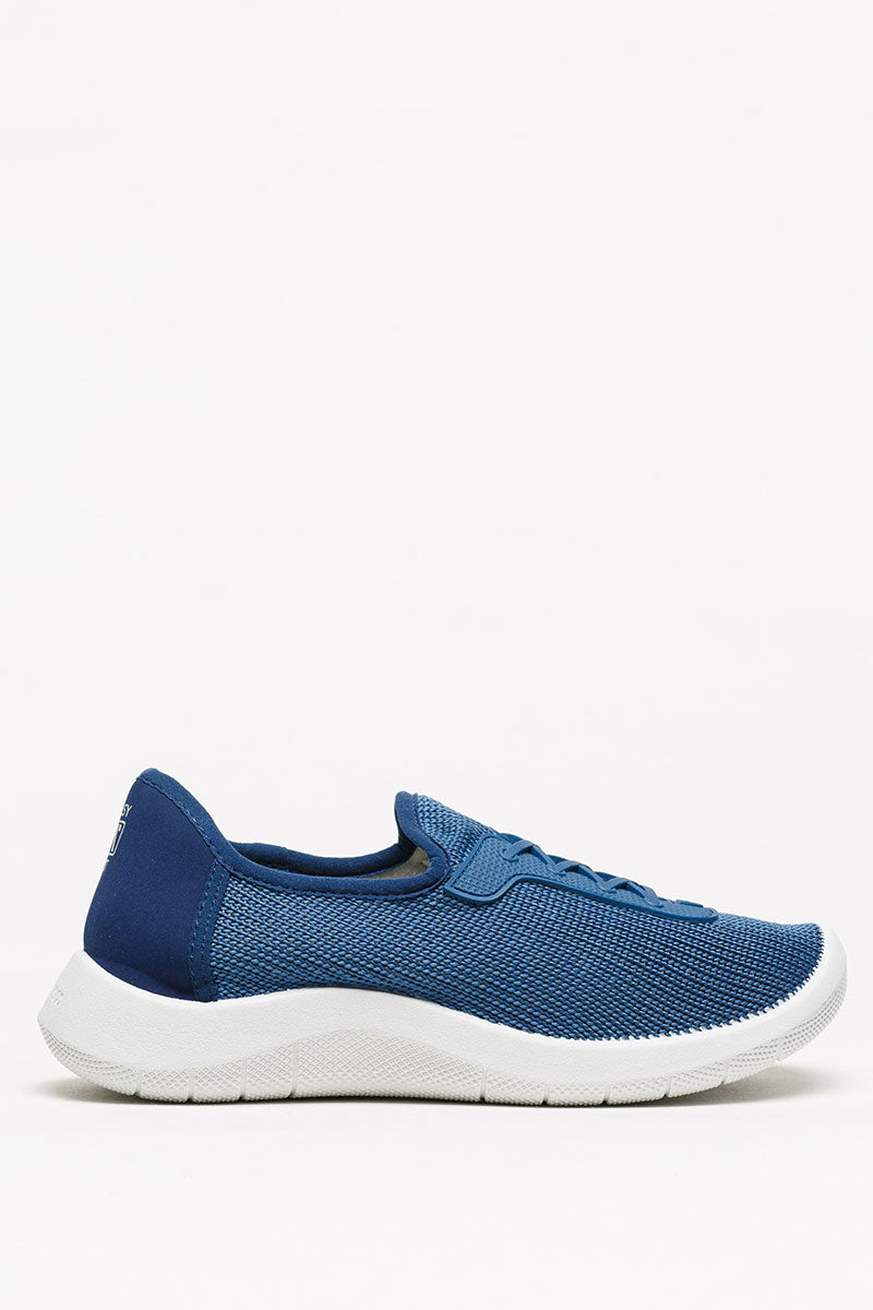 Ocean - Eco Knit Lace-Up Sneaker - Blue