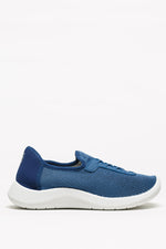 Ocean - Eco Knit Lace-Up Sneaker - Blue