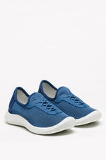 Ocean - Eco Knit Lace-Up Sneaker - Blue