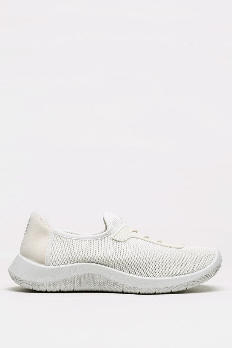 Ocean - Eco Knit Lace-Up Sneaker - White