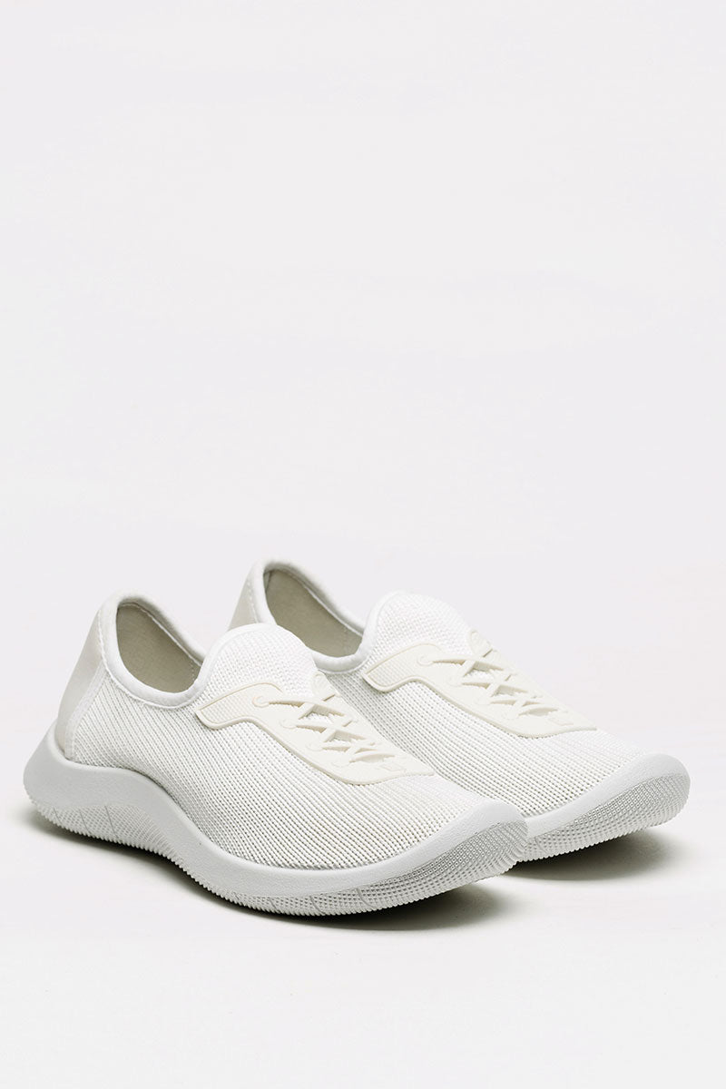 Ocean - Eco Knit Lace-Up Sneaker - White