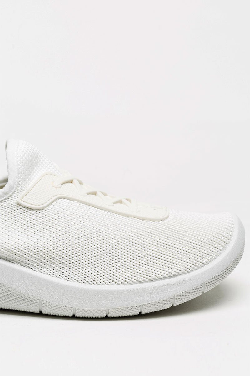 Ocean - Eco Knit Lace-Up Sneaker - White