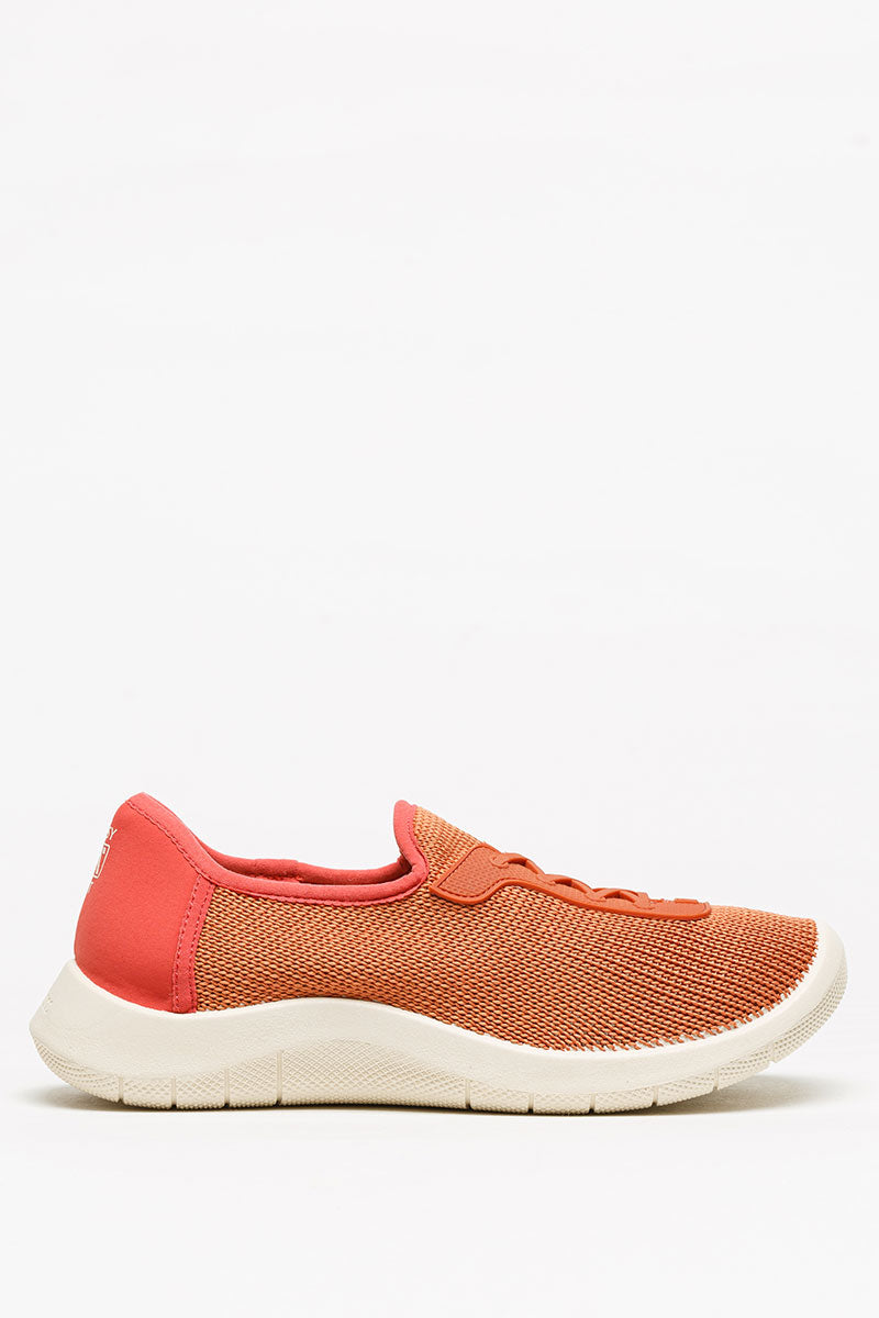 Ocean - Eco Knit Lace-Up Sneaker - Brick