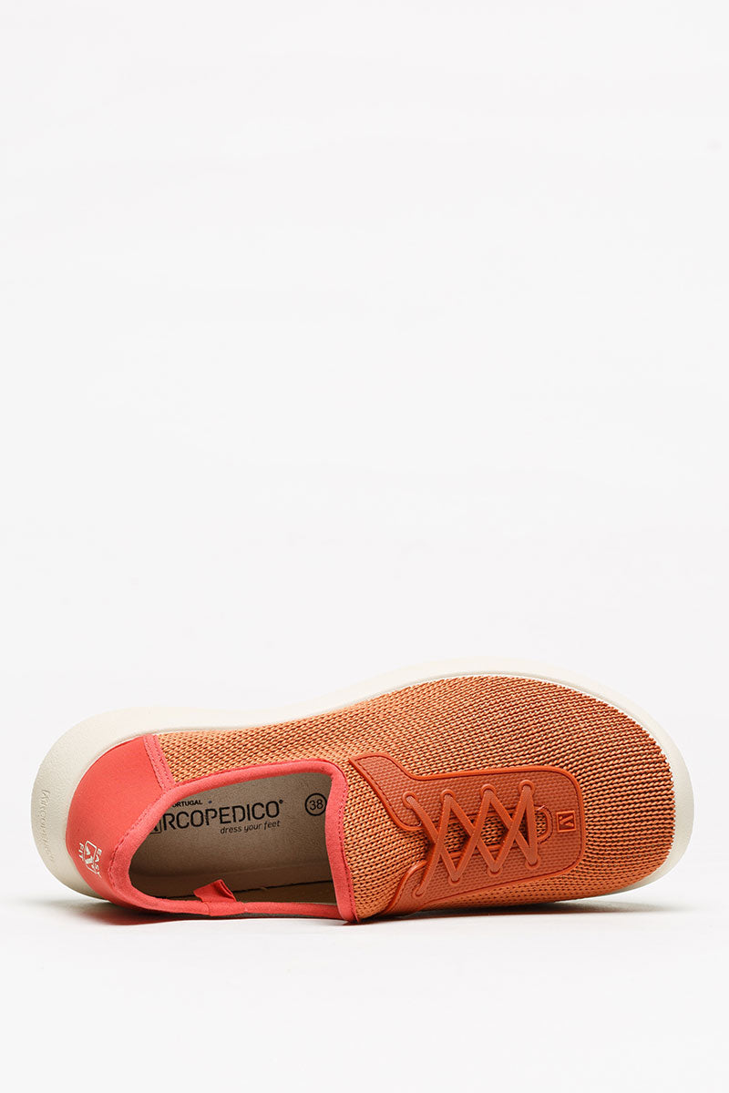 Ocean - Eco Knit Lace-Up Sneaker - Brick