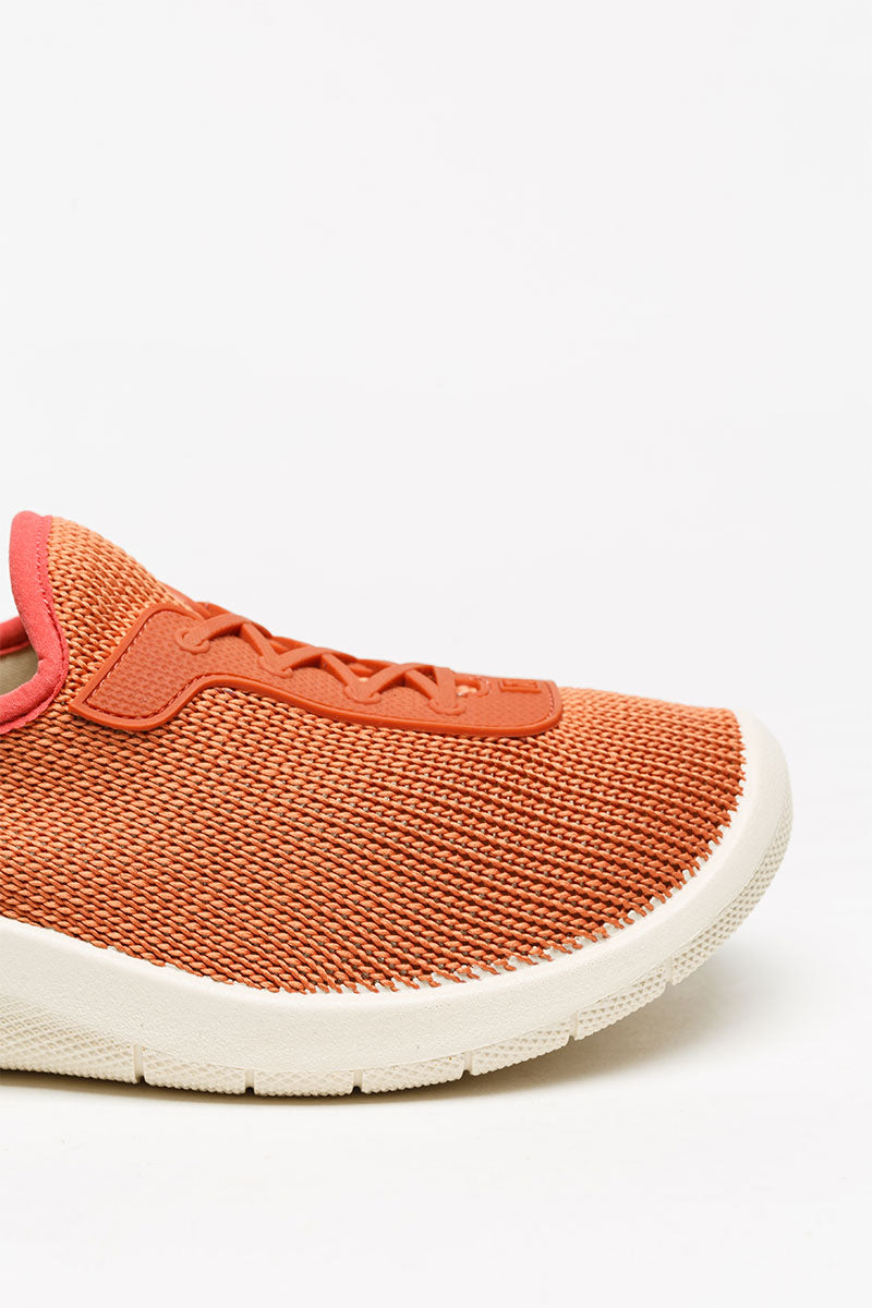 Ocean - Eco Knit Lace-Up Sneaker - Brick