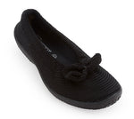 Lyla Sport - Knit Bow-Detail Flat - Titanium