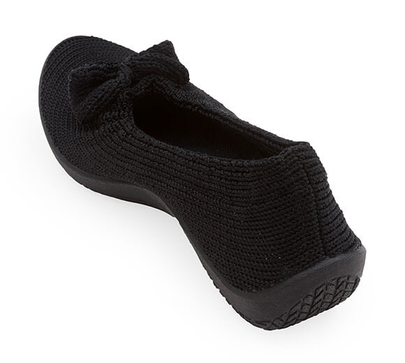 Lyla Sport - Knit Bow-Detail Flat - Titanium