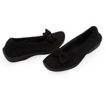 Lyla Sport - Knit Bow-Detail Flat - Titanium