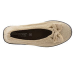 Lyla Sport - Knit Bow-Detail Flat - Beige