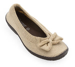 Lyla Sport - Knit Bow-Detail Flat - Beige