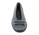 Lyla Sport - Knit Bow-Detail Flat - Titanium