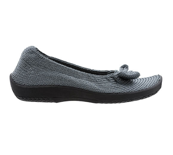Lyla Sport - Knit Bow-Detail Flat - Titanium