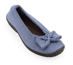 Lyla Sport - Knit Bow-Detail Flat - Blue Earth