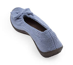 Lyla Sport - Knit Bow-Detail Flat - Blue Earth