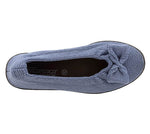 Lyla Sport - Knit Bow-Detail Flat - Blue Earth